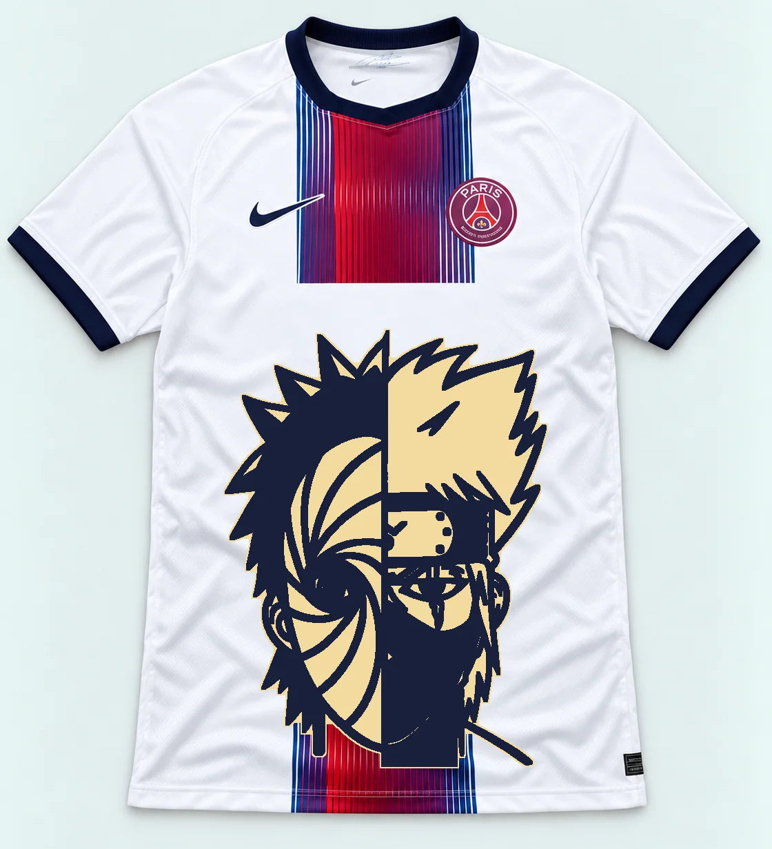 PSG White Obito Kakashi Shared Destiny Jersey — Front