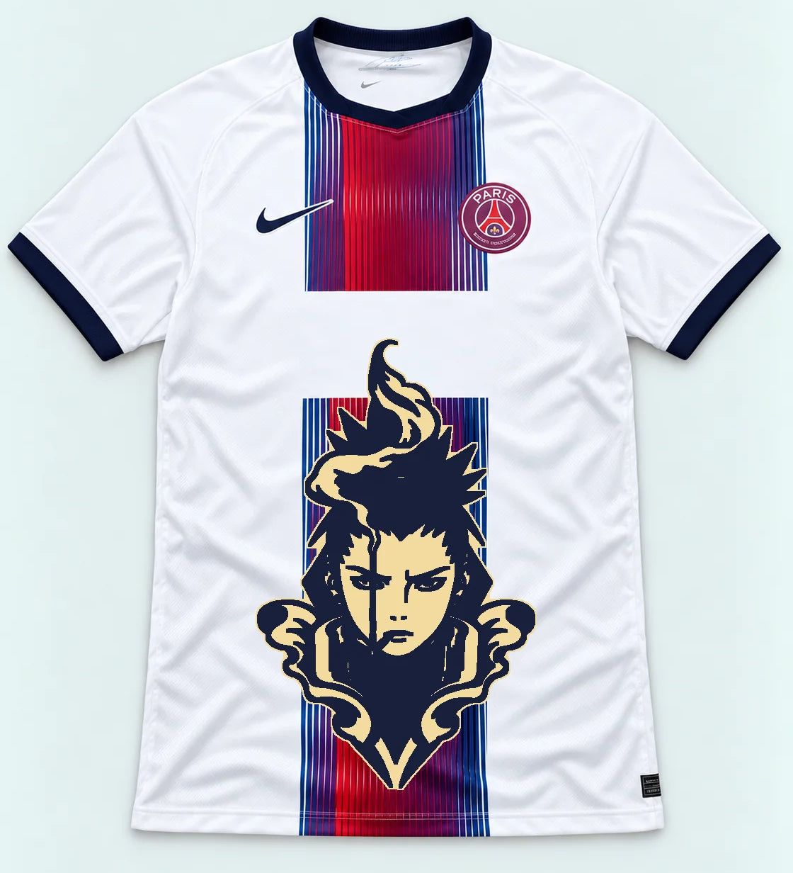PSG White Shikamaru Shadow Mind Jersey — Front
