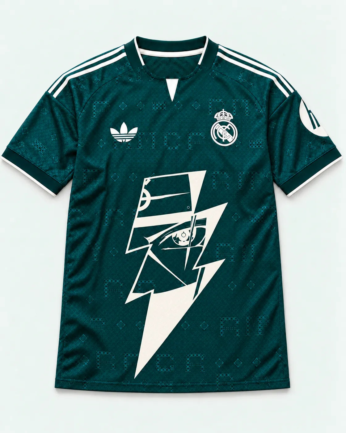 Real Madrid Away Kakashi Lightning Eye Jersey — Front