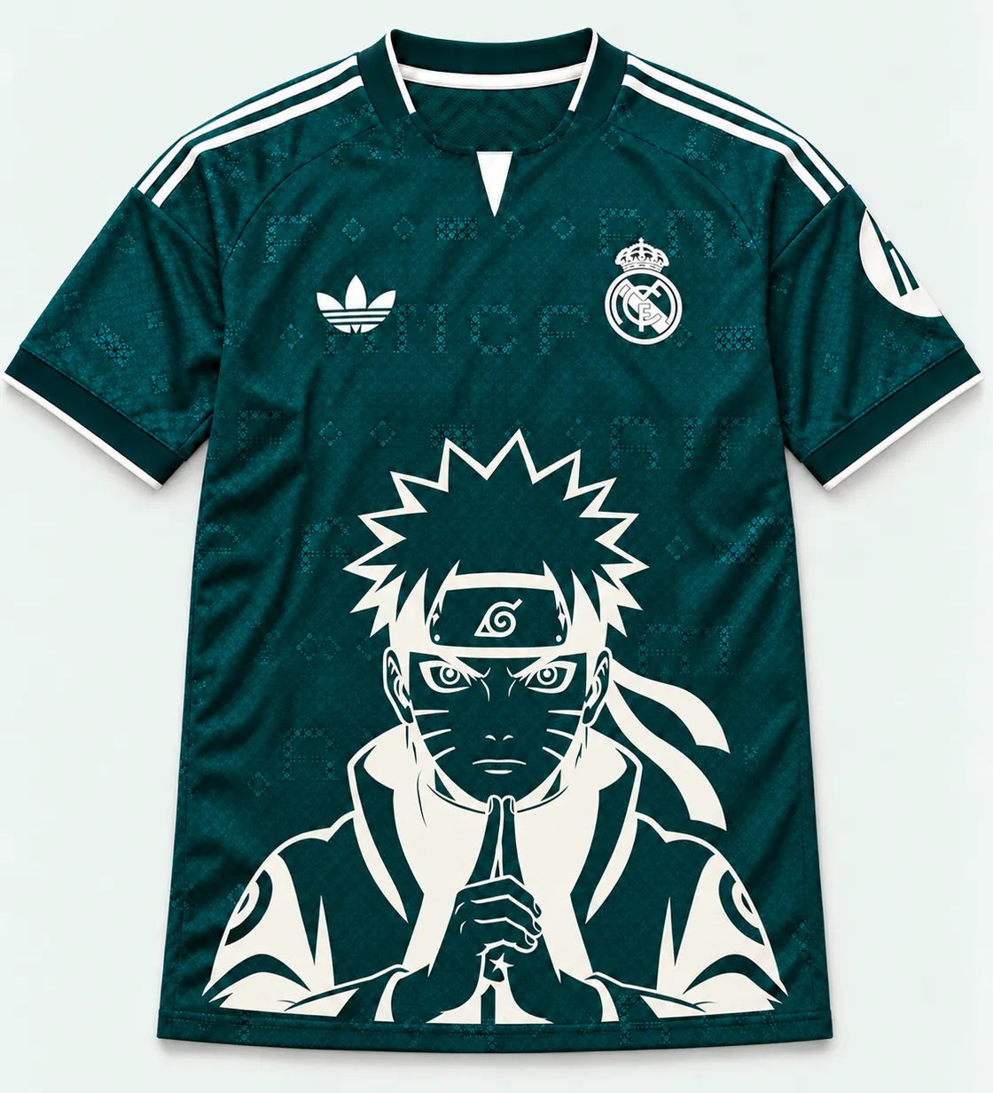 Real Madrid Away Naruto Sage Resolve Jersey — Front