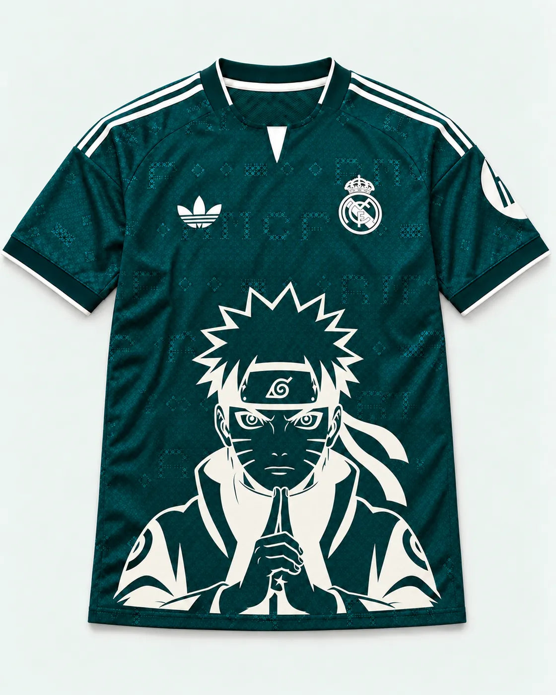Real Madrid Away Naruto Sage Resolve Jersey — Front