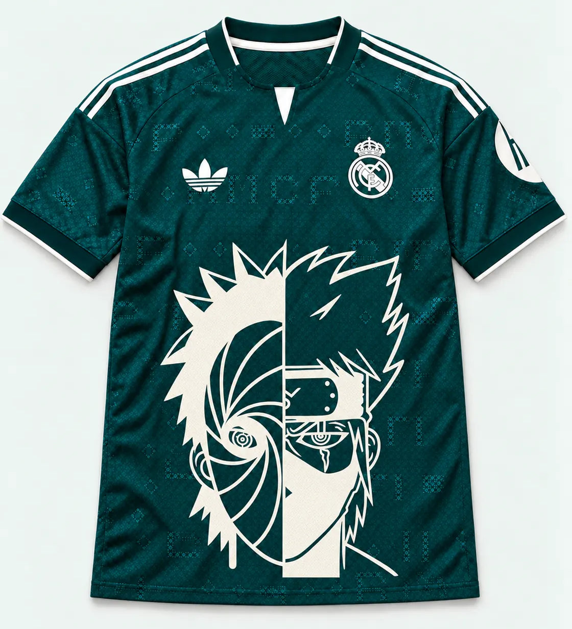 Real Madrid Away Obito Kakashi Shared Destiny Jersey — Front