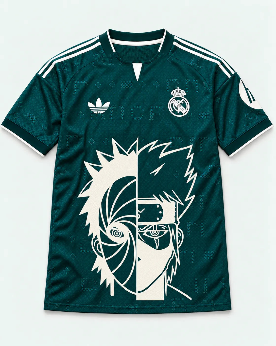 Real Madrid Away Obito Kakashi Shared Destiny Jersey — Front