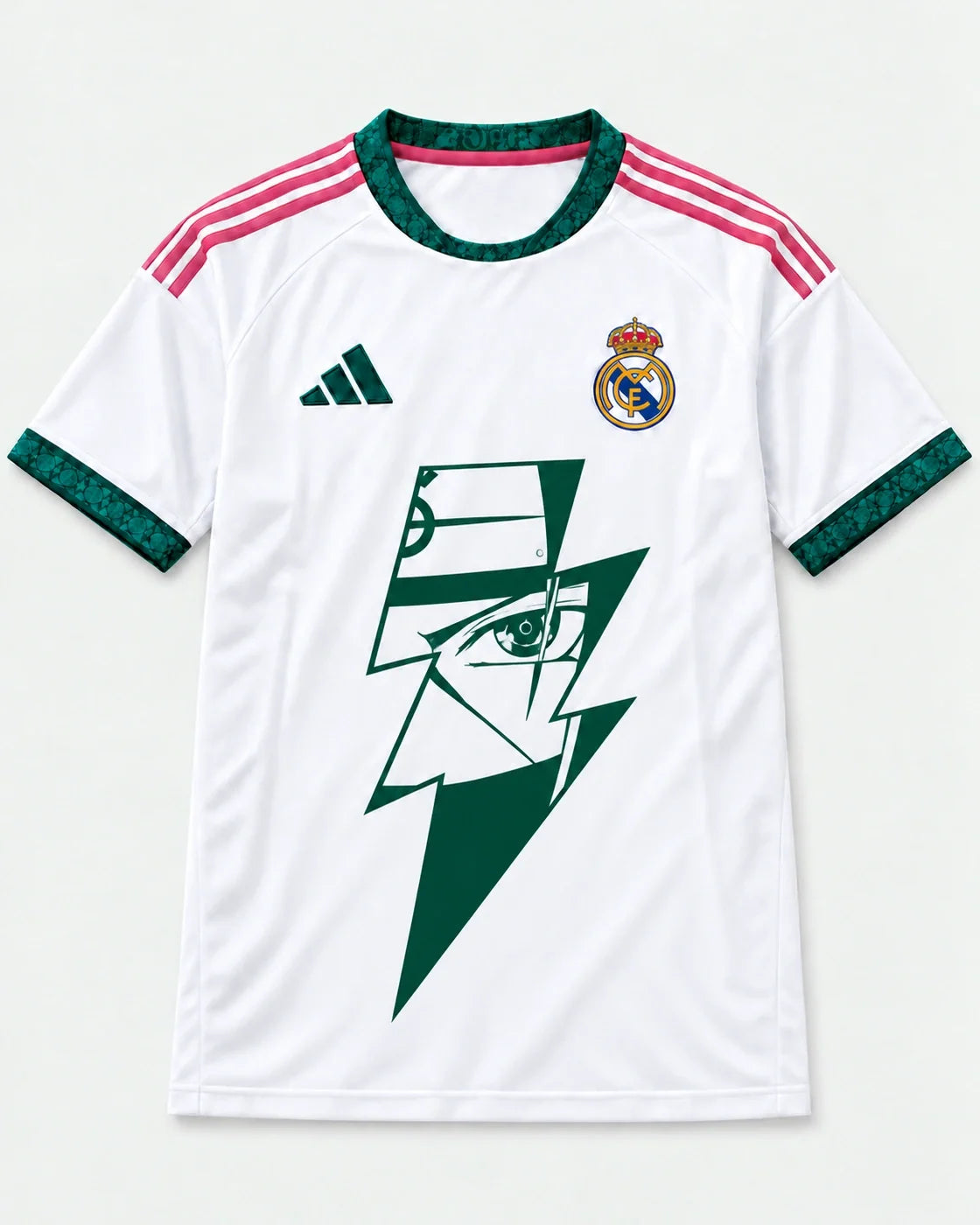 Real Madrid Home Kakashi Lightning Eye Jersey — Front