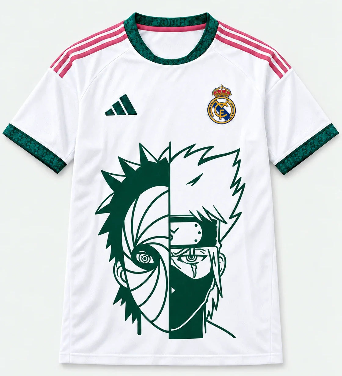 Real Madrid Home Obito Kakashi Shared Destiny Jersey — Front