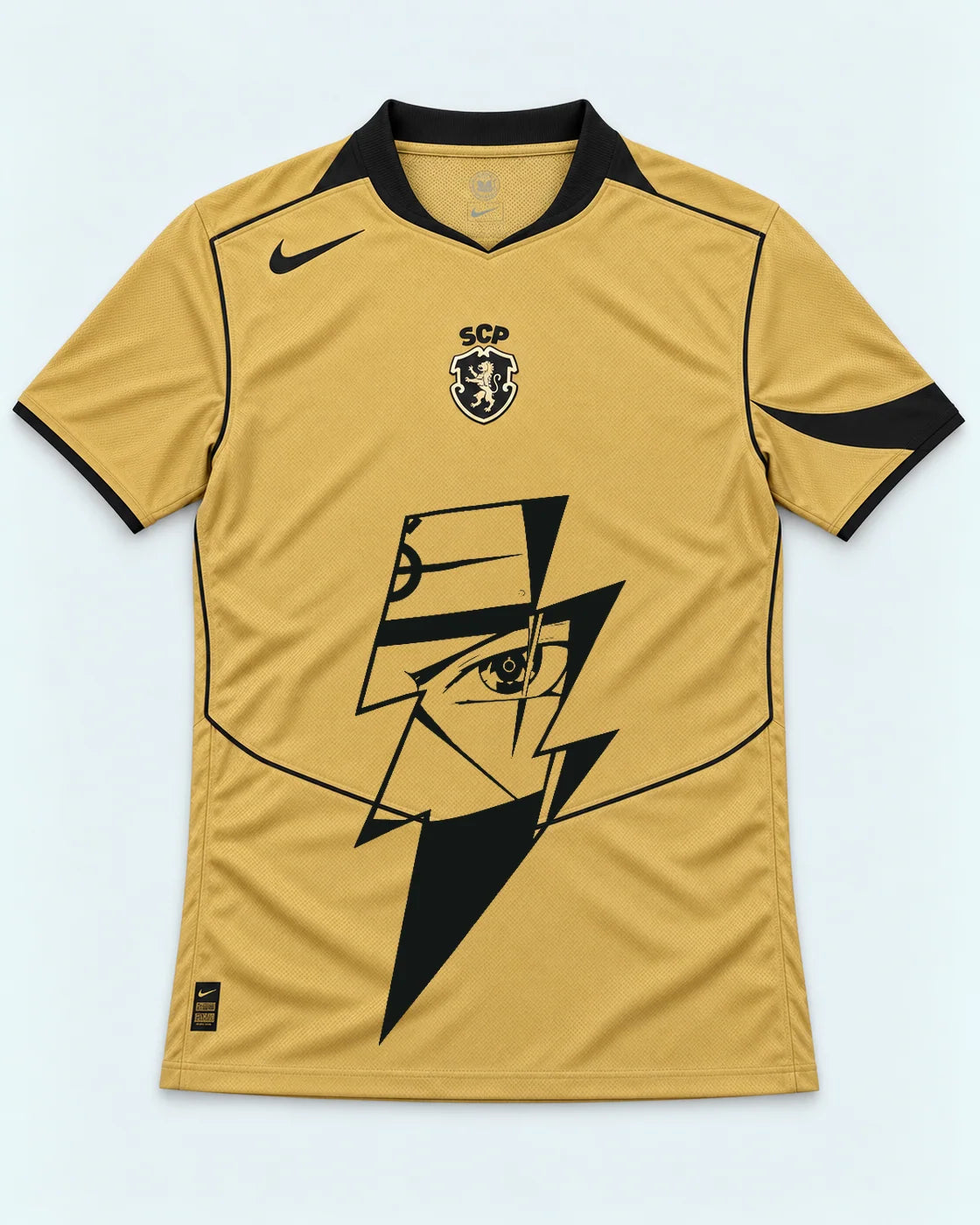 Sporting Gold Kakashi Lightning Eye Jersey — Front