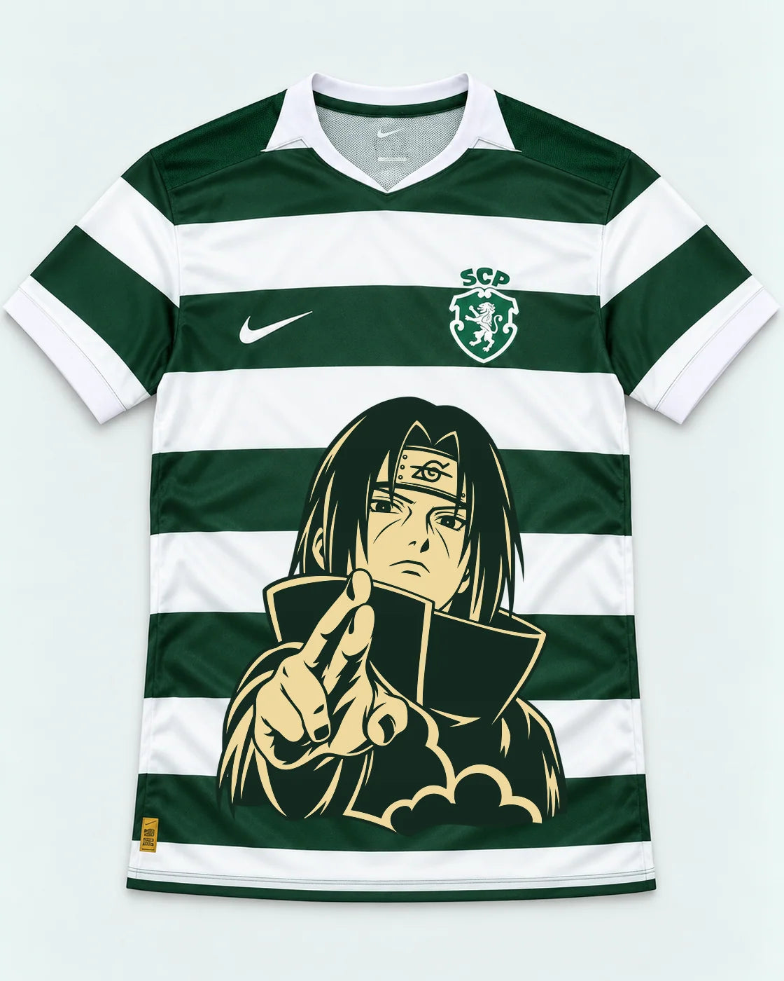 Sporting Green Itachi Silent Promise Jersey — Front